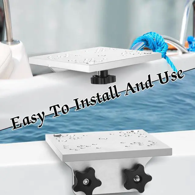 Alt view image 5 of 6 - Universal Aluminum Downrigger Bracket for 45/90 Degree Boat Track System Lund Sport Track Downrigger Mount Fishing Accessories
