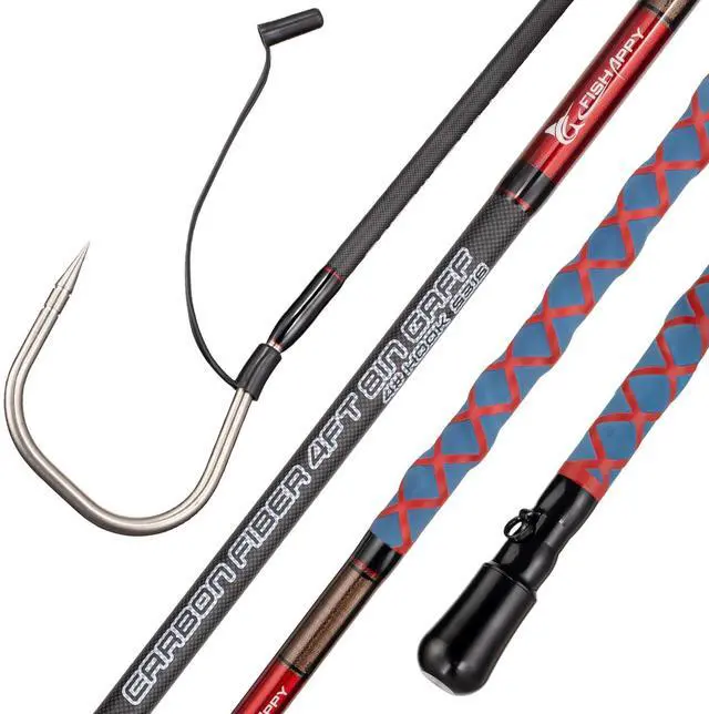 Main image of Fishing Gaff Saltwater Fish Gaff with S316 Stainless Steel Fishing Hook Carbon Fiber Fishing Gaff