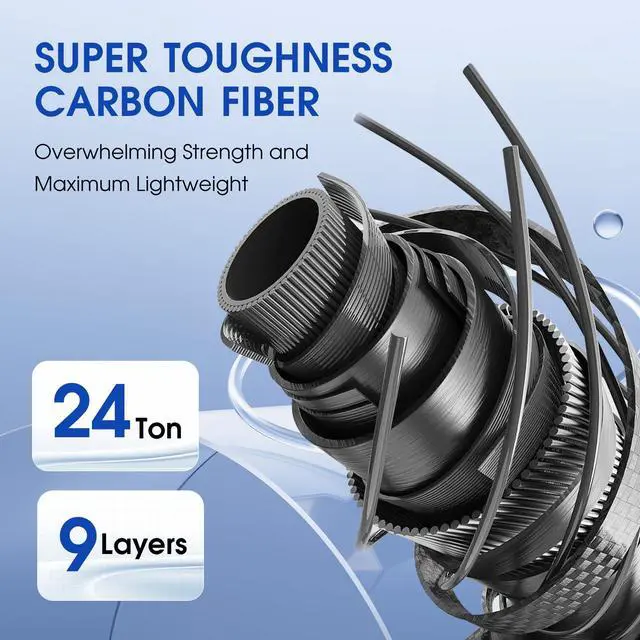 Alt view image 6 of 7 - Fishing Gaff Saltwater Fish Gaff with S316 Stainless Steel Fishing Hook Carbon Fiber Fishing Gaff