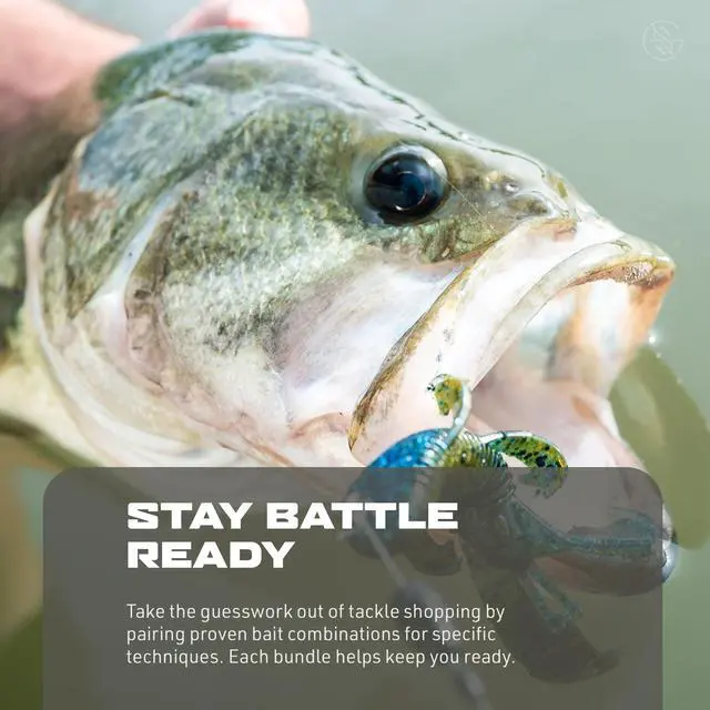 Alt view image 7 of 7 - Googan Squad Mondo Kit Bass Fishing Lure Sets for Largemouth & Smallmouth Bass Includes Premium Tackle & Mystery Box Essentials