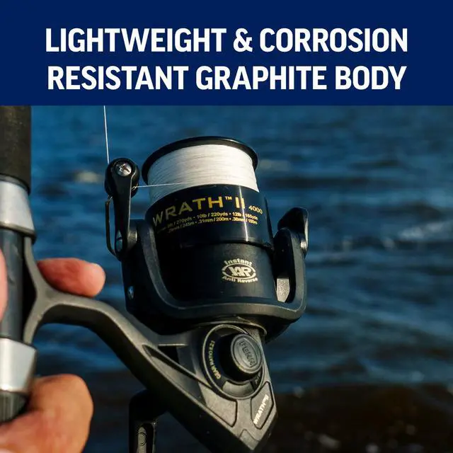 Alt view image 3 of 7 - Wrath II Spinning Reel and Fishing Rod Combo