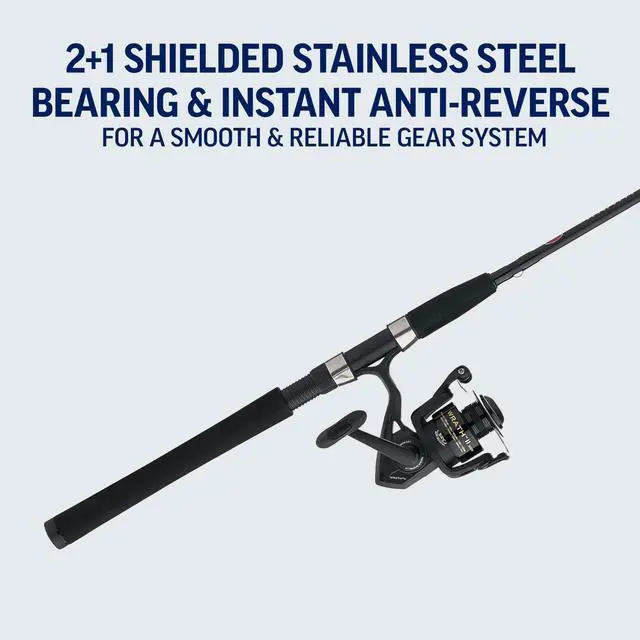 Alt view image 6 of 7 - Wrath II Spinning Reel and Fishing Rod Combo