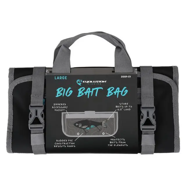 Alt view image 3 of 7 - Big Bait Bag - 14 in., Roll-Up Lure Bag, Durable, Portable Storage for Large Baits & Gear