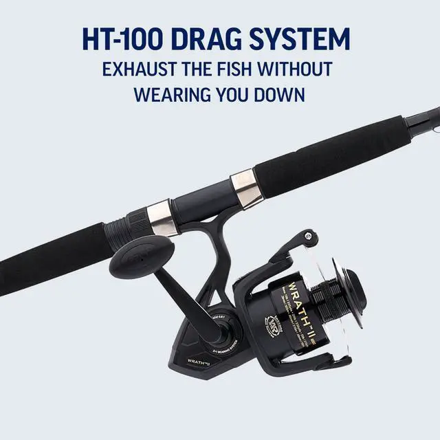 Alt view image 5 of 7 - Wrath II Spinning Reel and Fishing Rod Combo