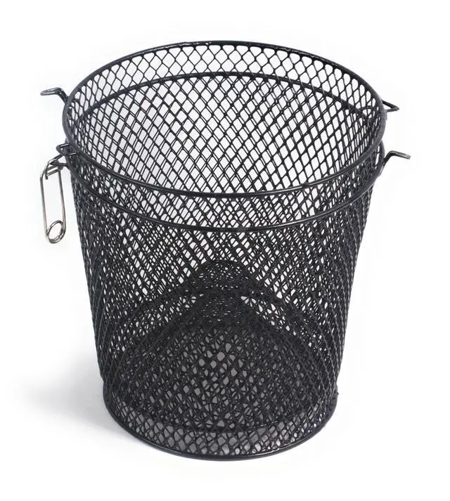 Alt view image 4 of 7 - Crawfish Trap Crawdads Crayfish Trap Torpedo Heavy Duty Bait Steel Mesh Wire Black with Clip Two-Piece Durable (6 Pack)