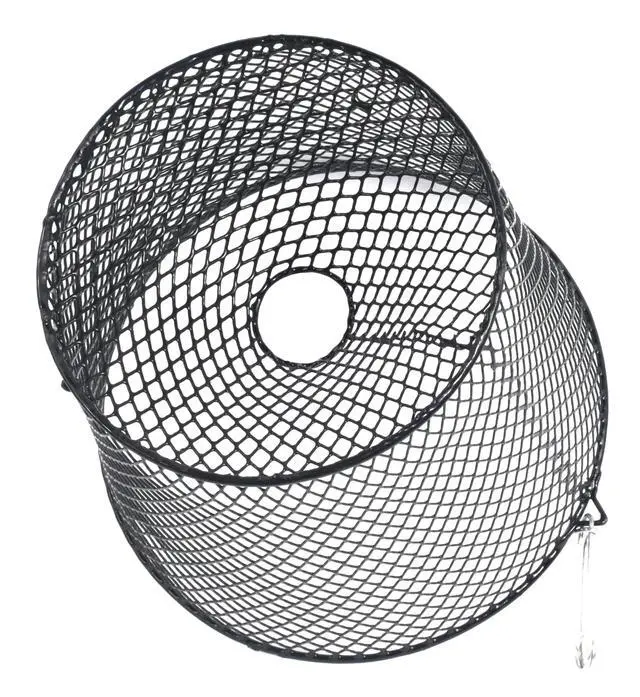 Alt view image 5 of 7 - Crawfish Trap Crawdads Crayfish Trap Torpedo Heavy Duty Bait Steel Mesh Wire Black with Clip Two-Piece Durable (6 Pack)