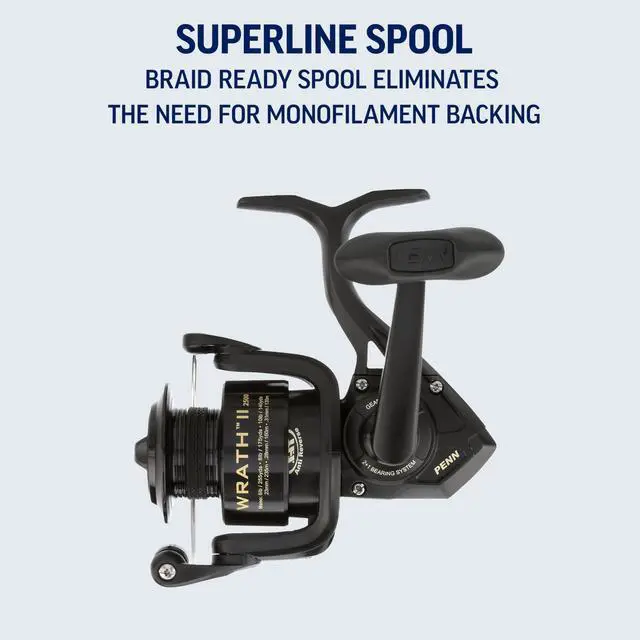Alt view image 6 of 7 - Wrath II Spinning Fishing Reel