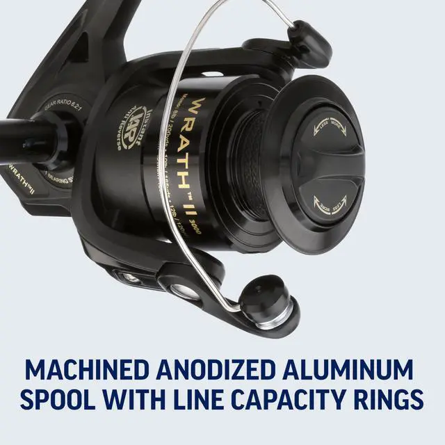 Alt view image 7 of 7 - Wrath II Spinning Fishing Reel