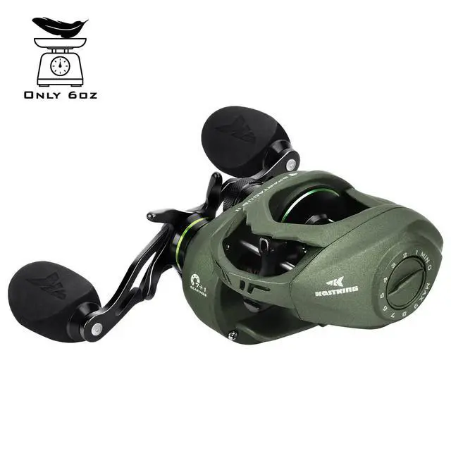 Alt view image 2 of 7 - Spartacus II Baitcasting Fishing Reel, 6oz Ultralight Baitcaster Reel, Super Smooth with 17.6 LB Carbon Fiber Drag, 7.2:1 Gear Ratio, 39mm Palm Perfect Lower Profile Design