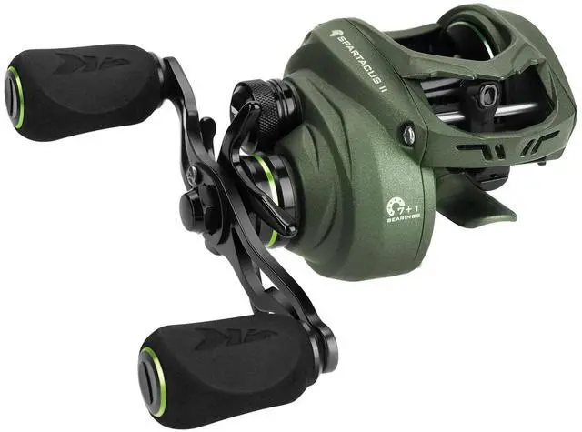 Main image of Spartacus II Baitcasting Fishing Reel, 6oz Ultralight Baitcaster Reel, Super Smooth with 17.6 LB Carbon Fiber Drag, 7.2:1 Gear Ratio, 39mm Palm Perfect Lower Profile Design