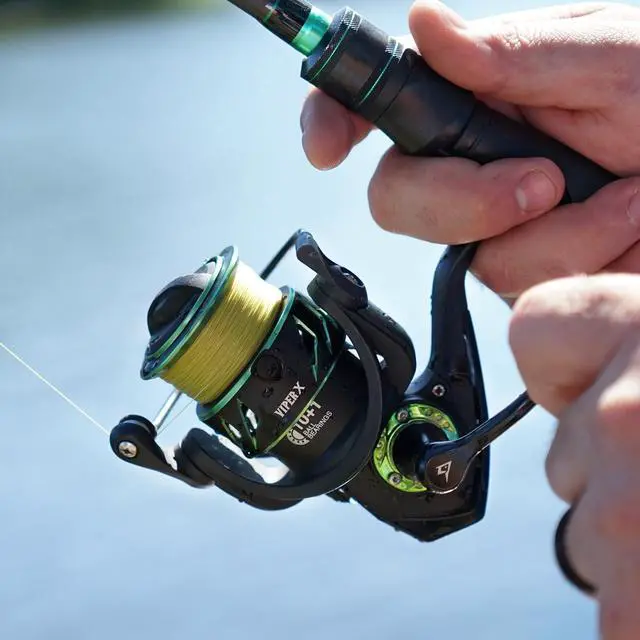 Alt view image 6 of 7 - Viper X Spinning Reels, Carbon Fiber 33LBs Max Drag, 10+1 Shielded BB, Saltwater Freshwater Spinning Fishing Reel, 5.2:1/6.2:1