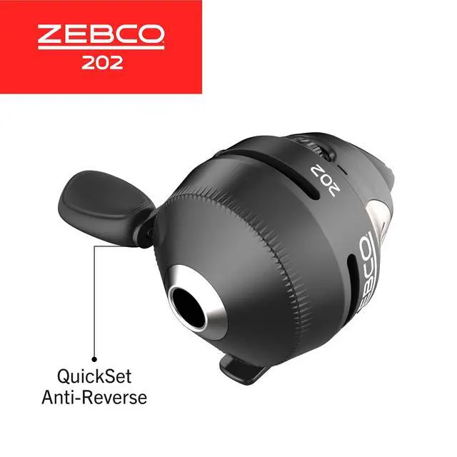 Alt view image 4 of 7 - 202 Spincast Fishing Reel, Right-Hand Retrieve, Durable All-Metal Gears, Stainless Steel Pick-up Pin, Pre-Spooled with 10-Pound Fishing Line