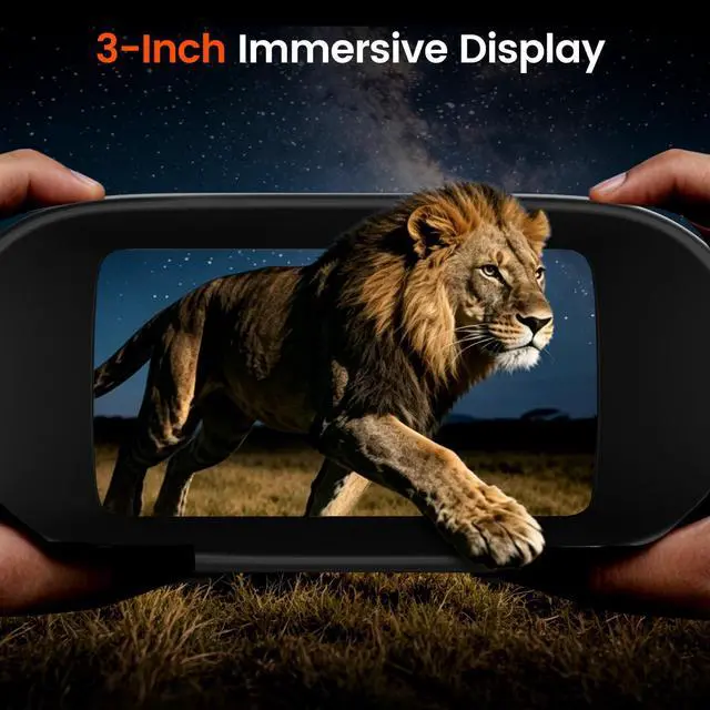 Alt view image 4 of 7 - Night Vision Goggles for Adults - 4K Night Vision Binoculars with AI Color Boost Mode, Photo & Video Recording, Rechargeable Battery for Wildlife Observation, Camping & Security