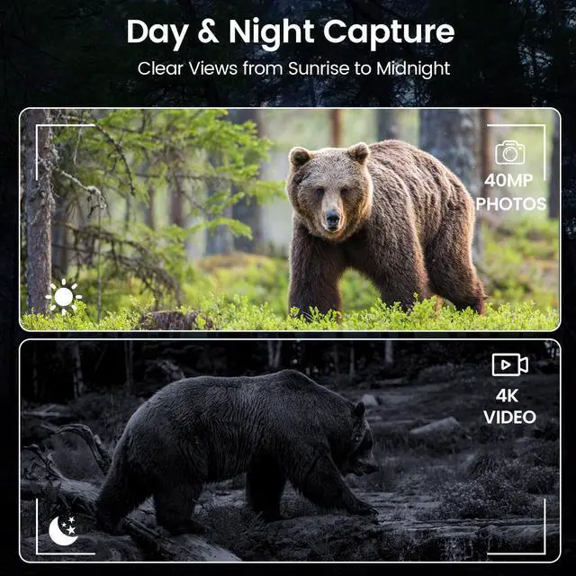 Alt view image 6 of 7 - Night Vision Goggles for Adults - 4K Night Vision Binoculars with AI Color Boost Mode, Photo & Video Recording, Rechargeable Battery for Wildlife Observation, Camping & Security