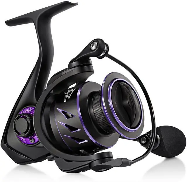 Main image of Viper X Spinning Reels, Carbon Fiber 33LBs Max Drag, 10+1 Shielded BB, Saltwater Freshwater Spinning Fishing Reel, 5.2:1/6.2:1