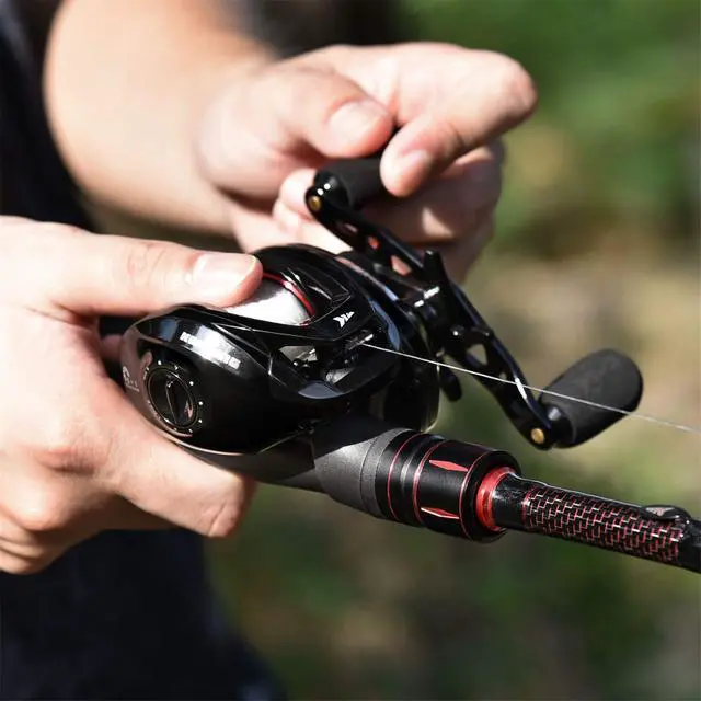 Alt view image 7 of 7 - Royale Legend II Baitcasting Reels, New Compact Design Baitcaster Fishing Reel, 17.64LB Carbon Fiber Drag, Cross-Fire 8 Magnet Braking System, Available in 5.4:1 and 7.2:1