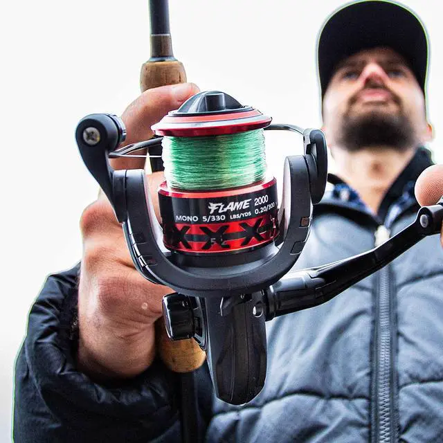 Alt view image 6 of 7 - Flame Spinning Reels, Lightweight 9+1BB Ultra Smooth Spinning Fishing Reels, 19.8LBs Max Drag