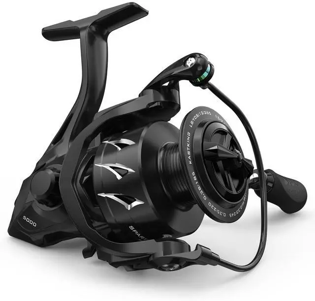 Main image of Spartacus II Plus Spinning Reel IPX5 Waterproof Freshwater/Saltwater Fishing Reel, 22LB Drag, 5.2:1 Gear Ratio, 7+1 Stainless Steel Bearings, Instant Anti-Reverse, Anodized Aluminum Spool