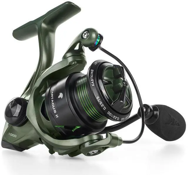 Main image of Spartacus II Spinning Reel Sealed Carbon Fiber 22LBs Max Drag 7+1 Stainless BB for Saltwater&Freshwater 5.2:1 Gear Ratio Size 500&1000 Perfect for Ice Fishing