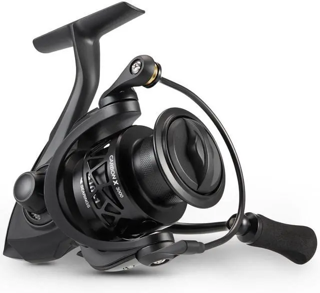Main image of Carbon X Ultralight Spinning Reel, Carbon Frame, 33lb Max Drag | 10+1 shielded bearings, smooth retrieve, two handle styles by size, balanced for freshwater bass and trout fishing, 500-4000