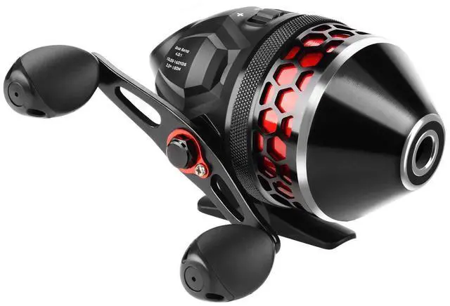 Main image of Brutus Spincast Fishing Reel,Easy to Use Push Button Casting Design,High Speed 4.0:1 Gear Ratio,5 MaxiDur Ball Bearings, Reversible Handle for Left/Right Retrieve, Includes Monofilament Line