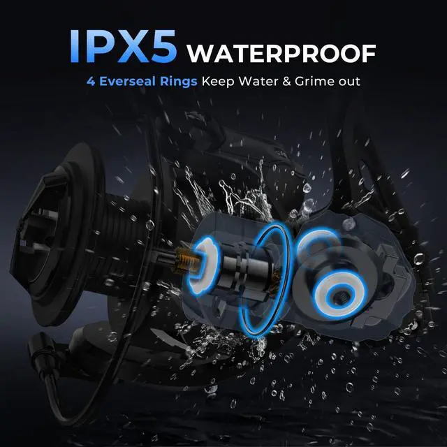 Alt view image 2 of 7 - Spartacus II Plus Spinning Reel IPX5 Waterproof Freshwater/Saltwater Fishing Reel, 22LB Drag, 5.2:1 Gear Ratio, 7+1 Stainless Steel Bearings, Instant Anti-Reverse, Anodized Aluminum Spool