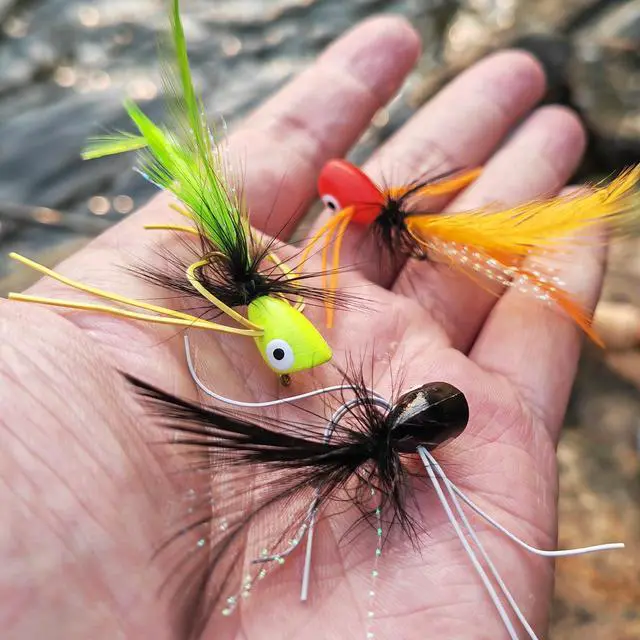 Alt view image 7 of 7 - Fly Fishing Flies Assortment Kit Dry Wet Nyphms Tenkara Popper Streamer Woolly Bugger for Trout Bass Salmon Steelhead with Fly Box