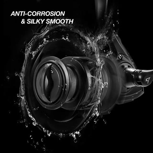 Alt view image 3 of 7 - Carbon X Ultralight Spinning Reel, Carbon Frame, 33lb Max Drag | 10+1 shielded bearings, smooth retrieve, two handle styles by size, balanced for freshwater bass and trout fishing, 500-4000