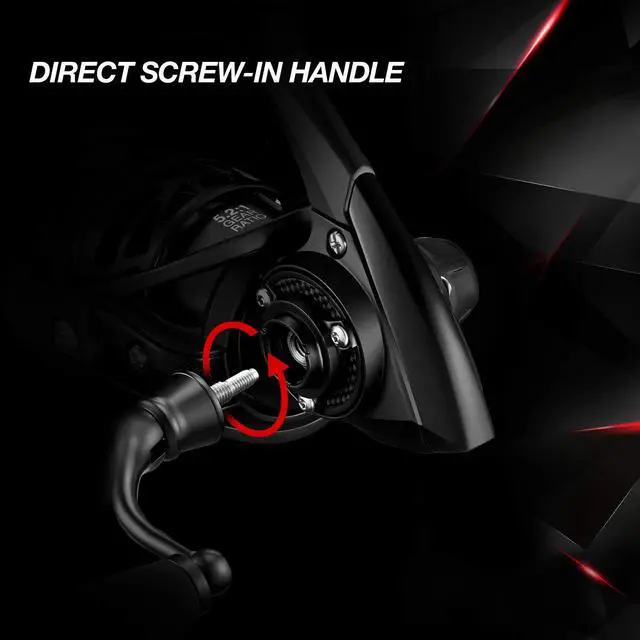 Alt view image 6 of 7 - Carbon X Ultralight Spinning Reel, Carbon Frame, 33lb Max Drag | 10+1 shielded bearings, smooth retrieve, two handle styles by size, balanced for freshwater bass and trout fishing, 500-4000