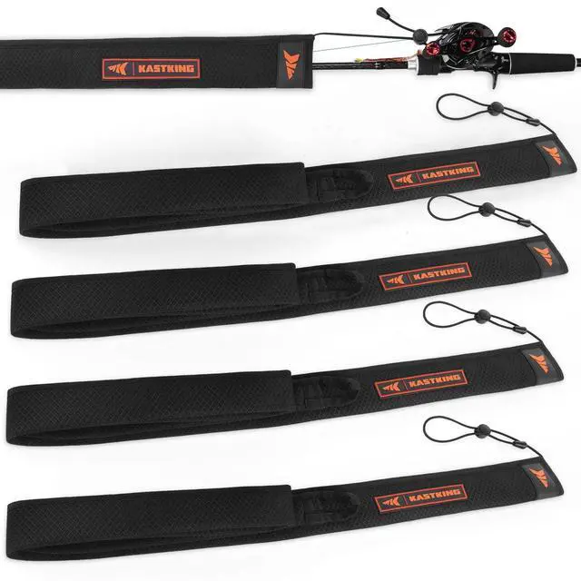 Main image of MeshGuard Rod Socks, Fishing Rod Sleeve, Neoprene Fishing Pole Sleeve, Fishing Rod Covers, Built-in Hanging Loop & Adjustable Lanyard, Fits Casting, Spinning, & Fly Rods