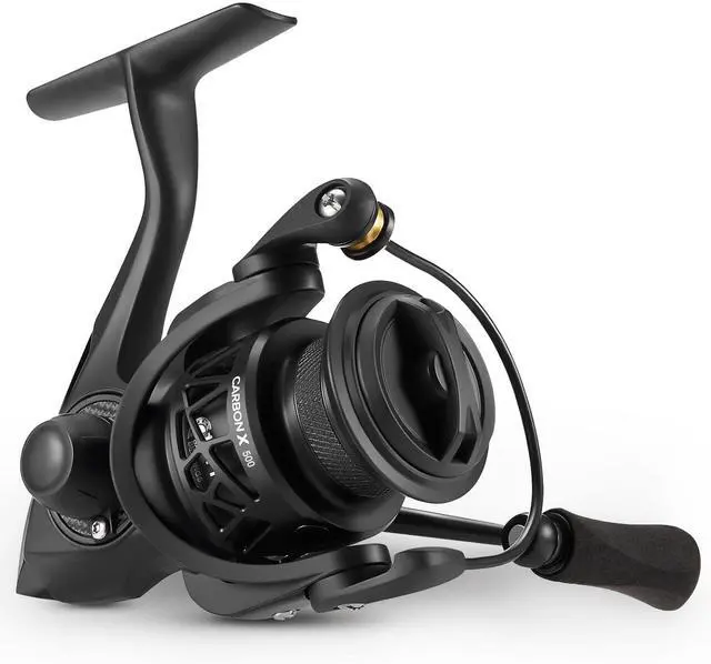 Main image of Carbon X Ultralight Spinning Reel, Carbon Frame, 33lb Max Drag | 10+1 shielded bearings, smooth retrieve, two handle styles by size, balanced for freshwater bass and trout fishing, 500-4000