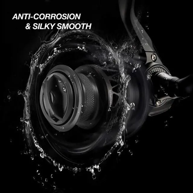 Alt view image 6 of 7 - Carbon X Ultralight Spinning Reel, Carbon Frame, 33lb Max Drag | 10+1 shielded bearings, smooth retrieve, two handle styles by size, balanced for freshwater bass and trout fishing, 500-4000