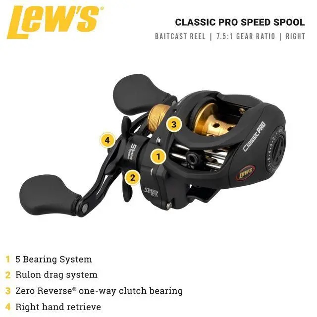 Alt view image 2 of 7 - Classic Pro Speed Spool SLP Baitcast Reel