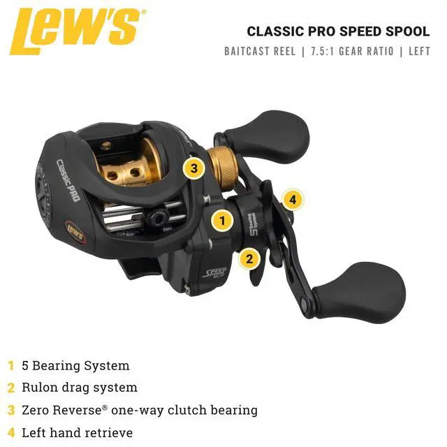 Alt view image 2 of 7 - Classic Pro Speed Spool SLP Baitcast Reel