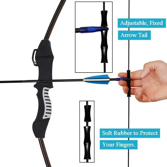 Alt view image 4 of 7 - 45" Youth Bow and Arrows Set for Kids 8-12 Teens Recurve Archery Beginner Gift Longbow Kit, Outdoor Hunting Play Gift, 9 Arrows, 4 Target Face for Backyard Game Age 12-14 14-16