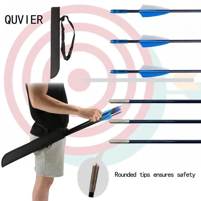 Alt view image 5 of 7 - 45" Youth Bow and Arrows Set for Kids 8-12 Teens Recurve Archery Beginner Gift Longbow Kit, Outdoor Hunting Play Gift, 9 Arrows, 4 Target Face for Backyard Game Age 12-14 14-16