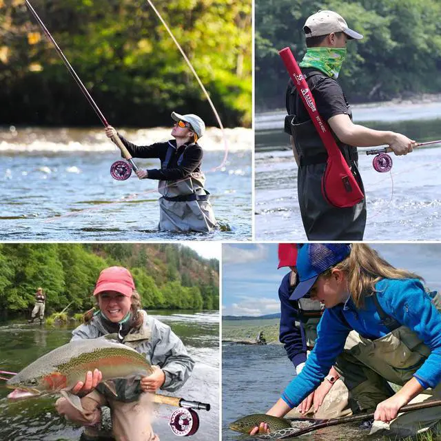Alt view image 7 of 7 - Fly Fishing Rod Reel Combos with Lightweight Portable Fly Rod and CNC-machined Aluminum Alloy Fly Reel,Fly Fishing Complete Starter Package