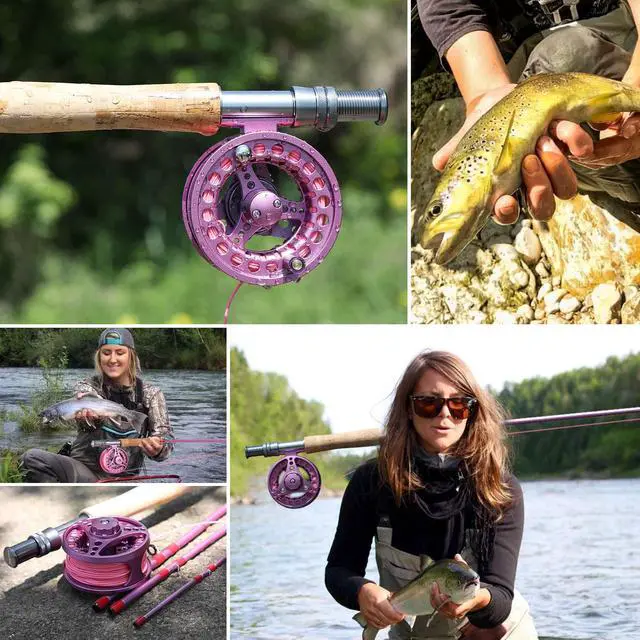 Alt view image 6 of 7 - Fly Fishing Rod Reel Combos with Lightweight Portable Fly Rod and CNC-machined Aluminum Alloy Fly Reel,Fly Fishing Complete Starter Package