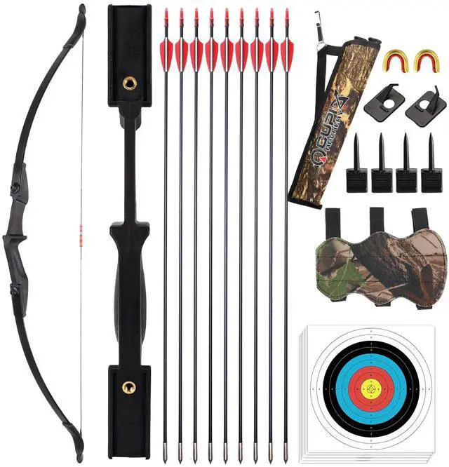 Main image of Archery Recurve Bow and Arrow Set for Adults/Youth/Teens Beginners | Left & Right Handed, 20/30/40lbs, Beginners, Target Practicing, Archery