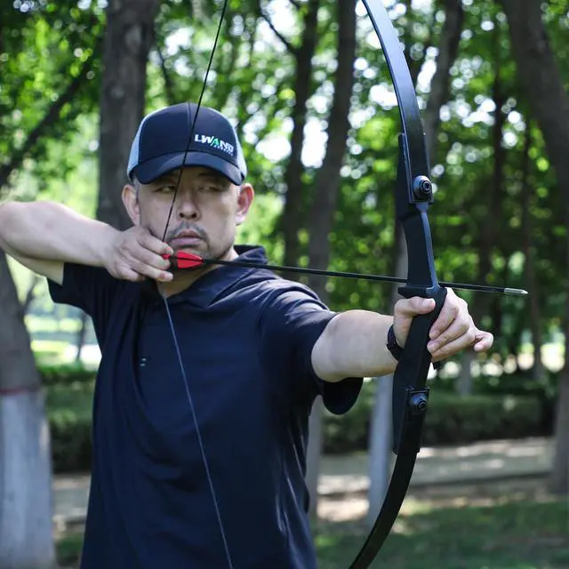 Alt view image 6 of 6 - Archery Recurve Bow and Arrow Set for Adults/Youth/Teens Beginners | Left & Right Handed, 20/30/40lbs, Beginners, Target Practicing, Archery