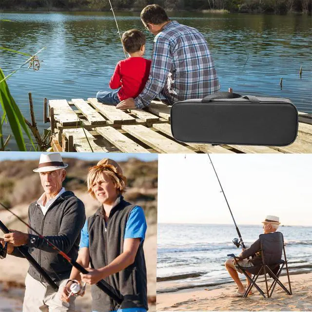 Alt view image 6 of 6 - Fishing Pole Combo Set,2.1m/6.89ft 2PCS Collapsible Rods 2PCS Spinning Reels Lures Set Carrier Bag Carbon Fiber Telescopic Fishing Rods Sea Saltwater Freshwater Kit Fishing Rod Reel Combos