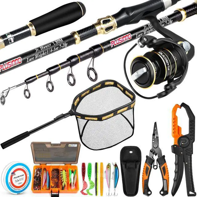 Main image of Fishing Gear,Full Fishing Pole kit Include Fishing Rod and Reel Combo, Tackle Box with Fishing Lures, Fishing Accessories, Fishing Pliers,Fishing Gifts for Men with Fishing Tool Kit