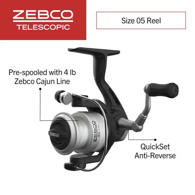 Alt view image 3 of 7 - 33 Spinning Reel and Telescopic Fishing Rod Combo
