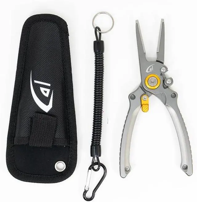 Alt view image 2 of 7 - danco 2 Pack 7.5" Aluminum Fishing Side Cutters with Sheath, Fishing Line and Wire Cutter, Saltwater Safe, Fresh/Saltwater Fishing