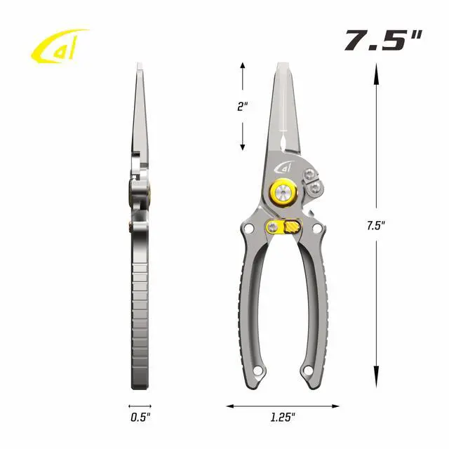 Alt view image 3 of 7 - danco 2 Pack 7.5" Aluminum Fishing Side Cutters with Sheath, Fishing Line and Wire Cutter, Saltwater Safe, Fresh/Saltwater Fishing