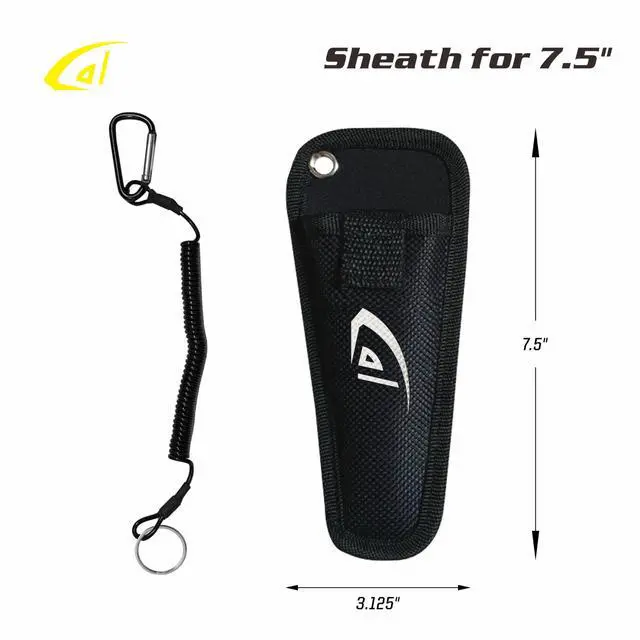 Alt view image 4 of 7 - danco 2 Pack 7.5" Aluminum Fishing Side Cutters with Sheath, Fishing Line and Wire Cutter, Saltwater Safe, Fresh/Saltwater Fishing