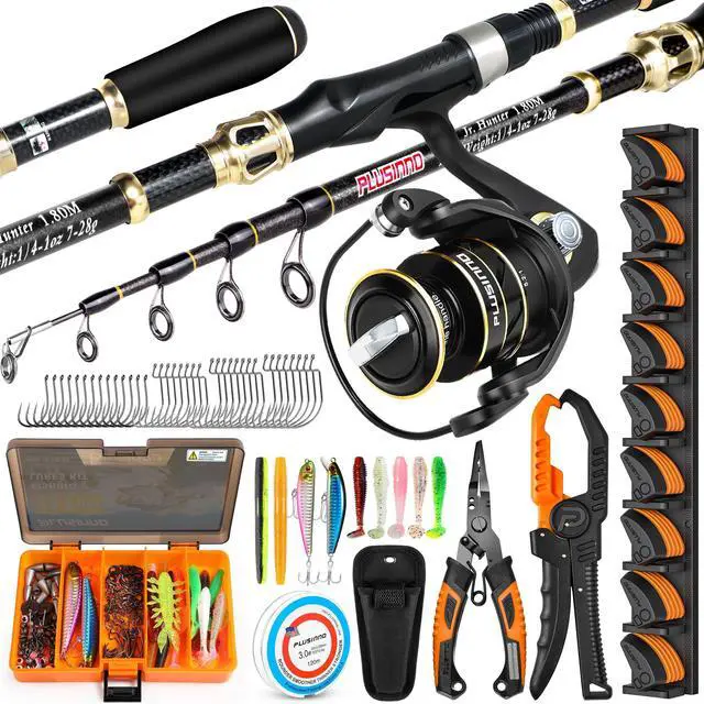 Main image of Fishing Gear,Full Fishing Pole kit Include Fishing Rod and Reel Combo, Tackle Box with Fishing Lures, Fishing Accessories, Fishing Pliers,Fishing Gifts for Men with Fishing Tool Kit