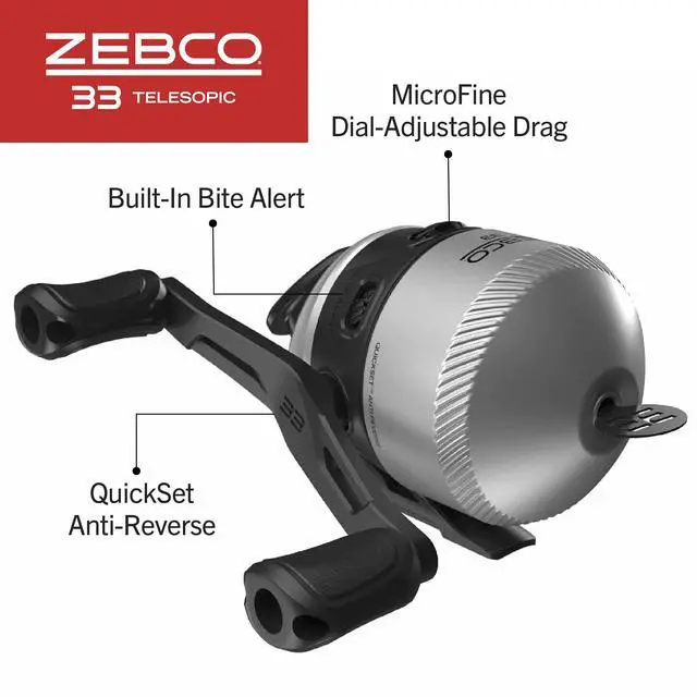 Alt view image 4 of 7 - 33 Spinning Reel and Telescopic Fishing Rod Combo