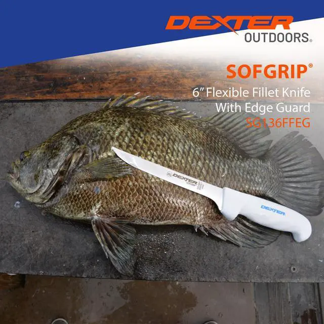 Alt view image 7 of 7 - 6" SOFGRIP Fillet Knife | Includes Edge Guard | High-Carbon American Stainless Steel Blade | Resists Corrosion | Comfortable, Slip-Resistant Handle | Made in USA