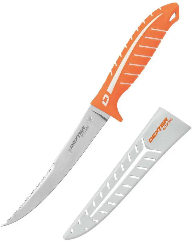 Main image of Dextreme Dual Edge 7" Flexible Fillet Knife | Includes Sheath